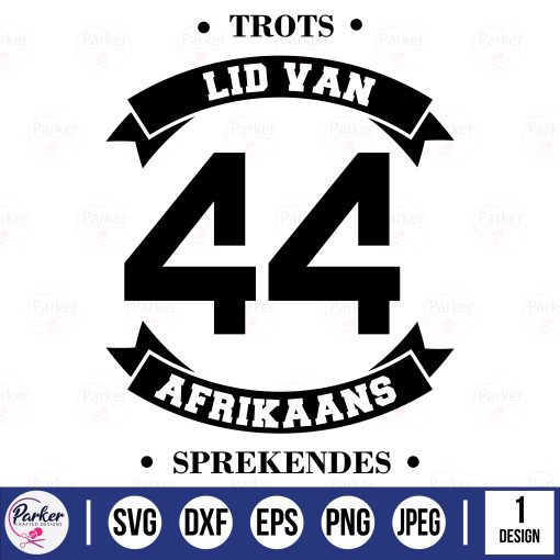 trots lid van 44 afrikaans sprekendes bannerCharlize South African sayings circular badge cutting file cut file cutting machine laser cut machine cricut silhouette