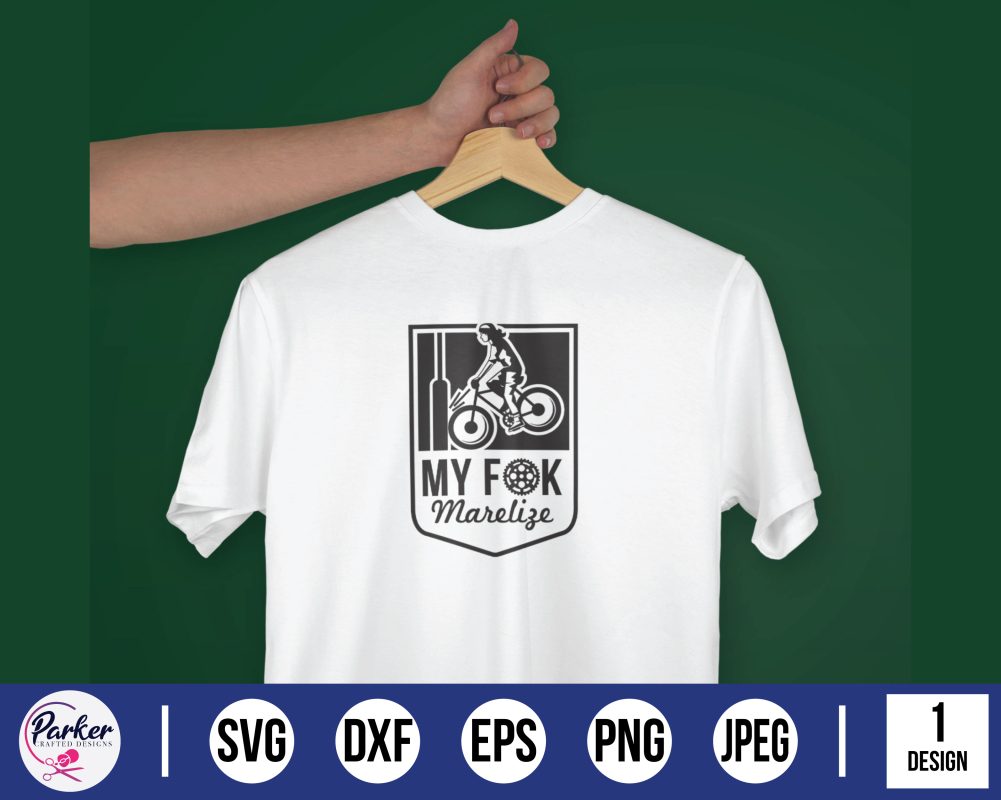 my genade my f@k fok marelize Marelize badgerugby poles bike fiets rugby pale South African sayings circular badge cutting file cut file cutting machine laser cut machine cricut silhouette mockup shirt on hanger arm