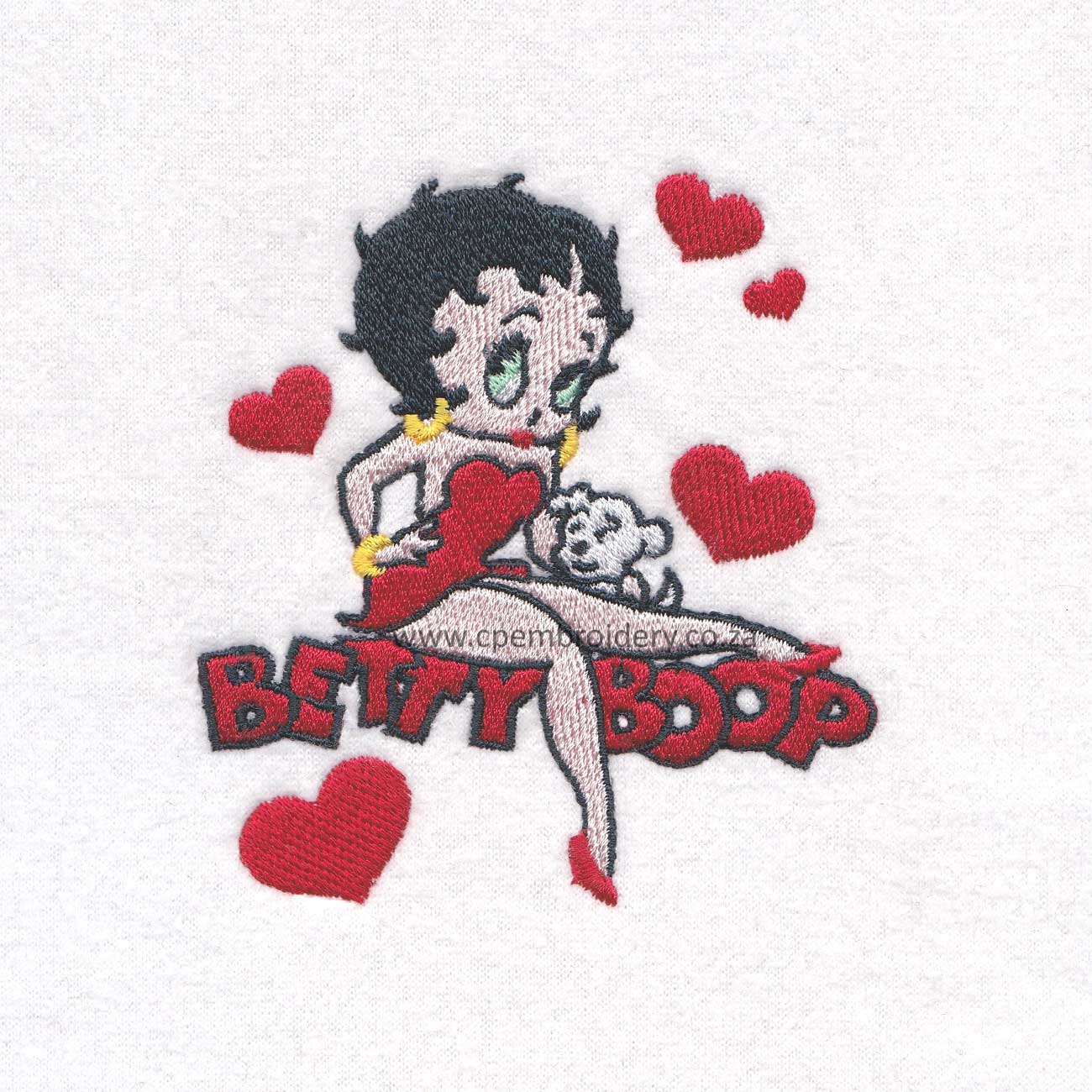 Betty Boop Long Red Dress.