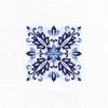 blue blocks mandala decorative embroidery designs pattern for machine number one 1 pillowcase duvet scatter cushion 78102