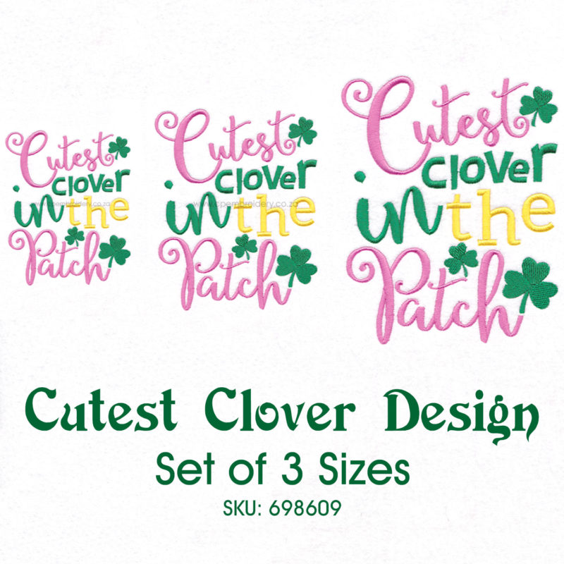 Cutest Clover in the Patch - Couture Princess Embroidery