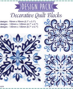 blue blocks decorative quilt quilting block embroidery designs pattern for machine number one 3 pillowcase duvet scatter cushion 781079