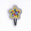 interlocking colored colorful puzzle detail pieces puzzled autism awareness support star embroidery design for machines feltie in the hoop ith